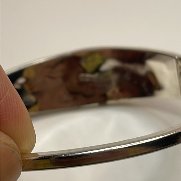 Mexico Abalone Inlay Bracelet - (L) - Picture 4 of 11